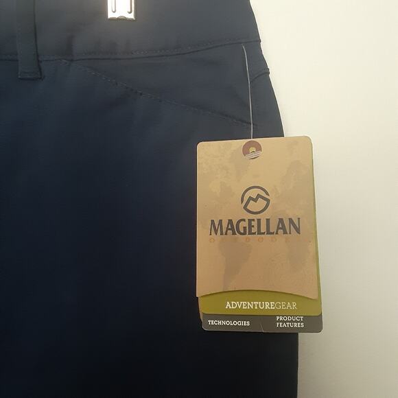 Magellan Pants Womens Size 16 Blue Adventure Gear Willow Creek Stretch Twill EUC - Picture 3 of 10